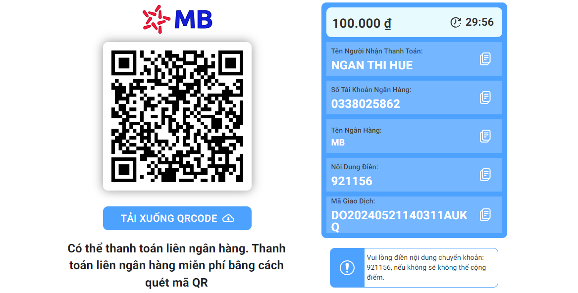 Liên hệ với bộ phận chăm sóc khách hàng để được hỗ trợ khi nạp tiền